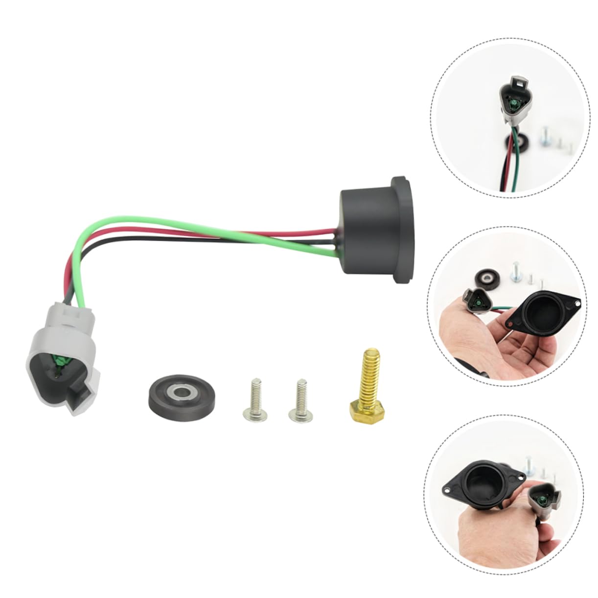 Abaodam Geschwindigkeitssensor Zubehör für Golfwagen Sicht Accessoires für Golfwagen Auto Sensoren Golf-Zubehör Golfzubehör für Damen Tachometer für Golfwagen Plastik Schwarz