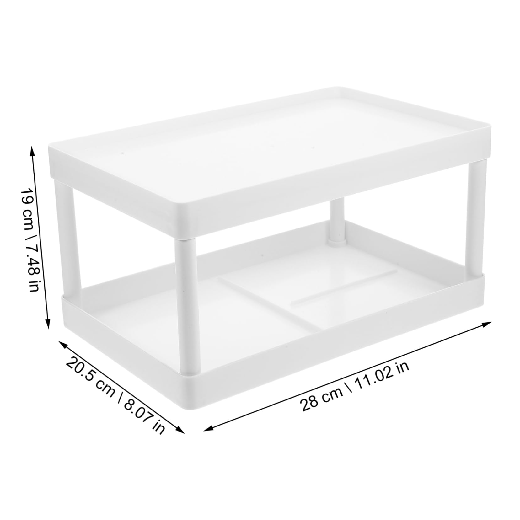 Cabilock 1Pc Multifunctional Bathroom Storage Rack Compact Organizer for Toiletries and Household Supplies for Under Sink and Countertop Use