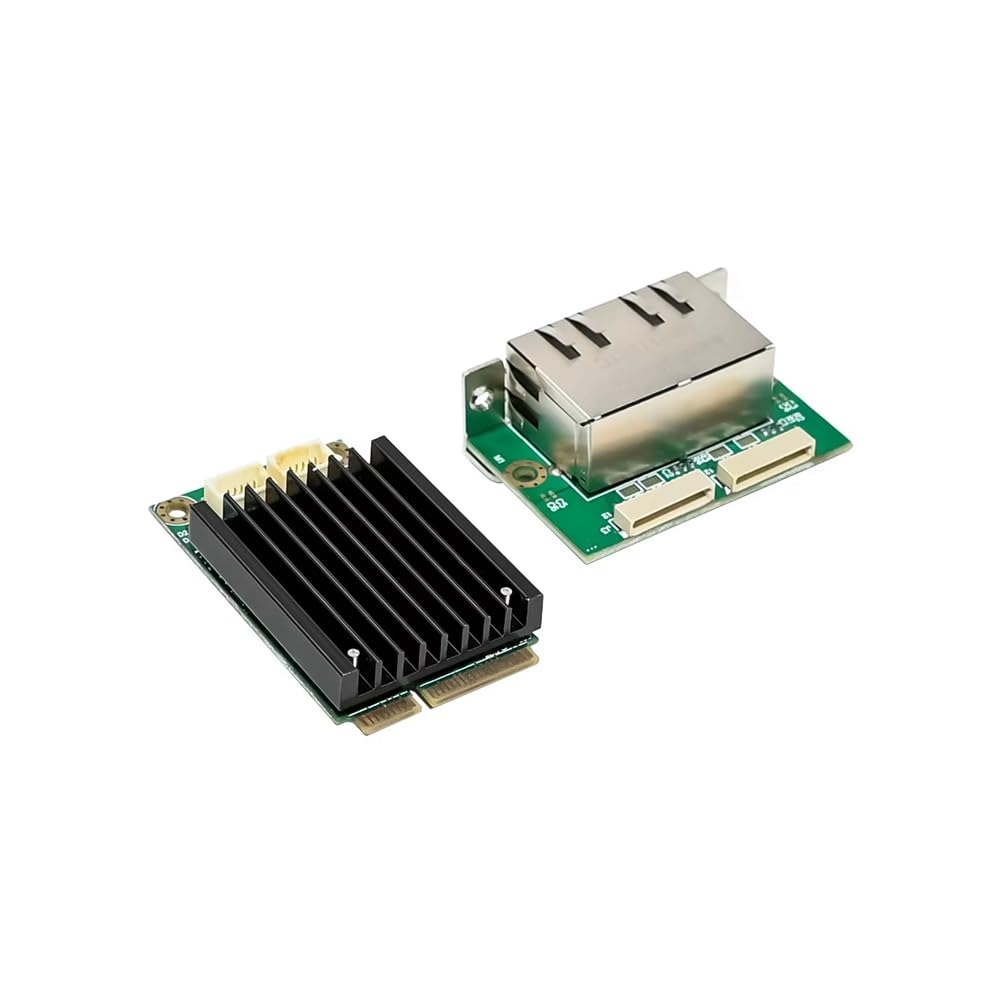 Scheda di Rete Gigabit Dual RJ45 I210-T2 MiniPCIE A RJ45 Adattatore Ethernet per Server NIC Tipo Wired Esterno