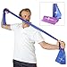 hoopomania Fitnessband - Gymnastikbänder für Yoga, Pilates oder Rehabilitation, Blau, 200 x 15 cm, Zugkraft: Mittel