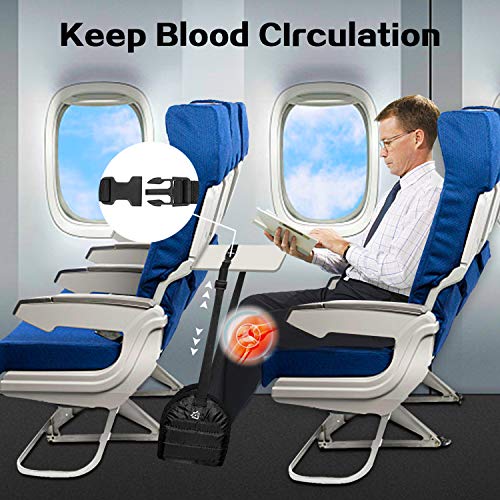 ZOKLU Apoio para os pés de avião para viagem – suporte de rede para perna de voo para evitar dores n