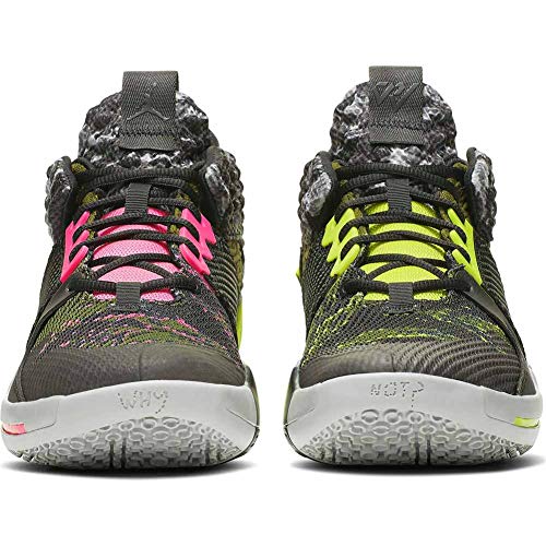 Nike Air Jordan Why Not Zero.2 Mens Basketball Trainers AO6219 Sneakers (UK 11 US 12 EU 46, Light Smoke Black Cyber 003)