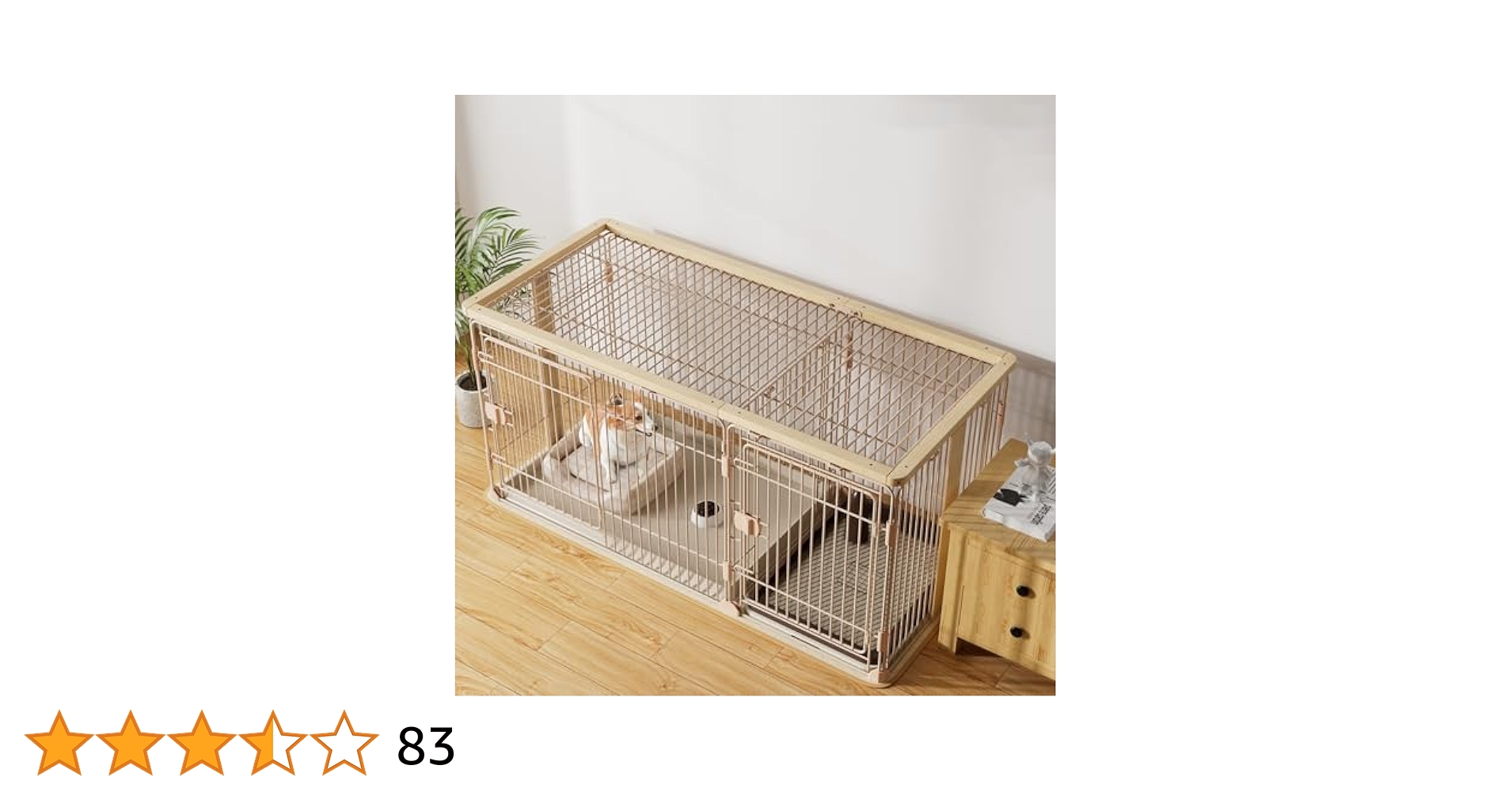 新品・未使用　ペットサークル ナチュラル 145x68x70cm Amazon | WWI 犬用 ケージ ペットサークル 犬 サークル 幅145