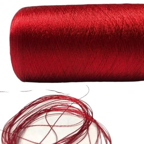 Hilo Tencel Gloss Pearl Lace Cotton 500g Color Rojo para Costura y Crochet miniatura 1