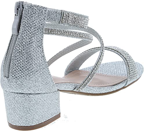 Image of Lucky Top Girls Dress Sandal Low Heel Ankle Strap