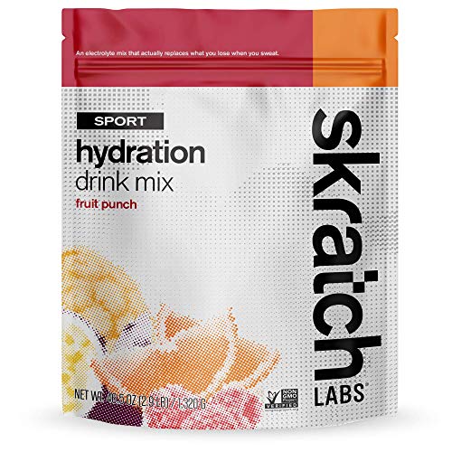 Skratch Labs Hydration Drink Mix- Fruit Punch- 60 Servings- Electrolyte Powder for Exercise, Endurance and Performance- Essential Electrolytes for Energy and Rapid Recovery- Non-GMO, Vegan