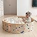 STARBOLO 100 Ball Pit Balls Phthalate Free BPA Free Crush Proof Plastic - Beige Colors in Reusable Play Toys for Kids with Storage Bag