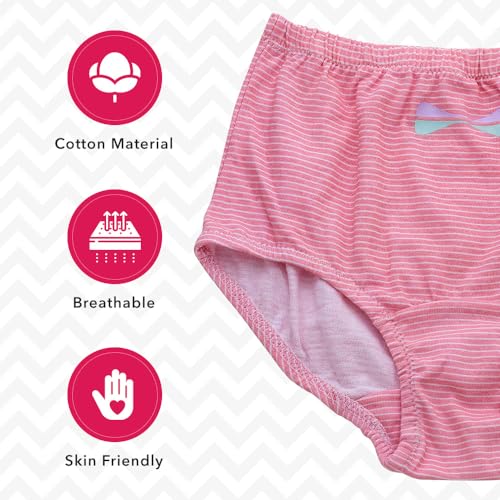 Valair Kids' Cotton Underwear Panties 3-Pack - Soft, Full-Cut Briefs for Little and Teen Girls4