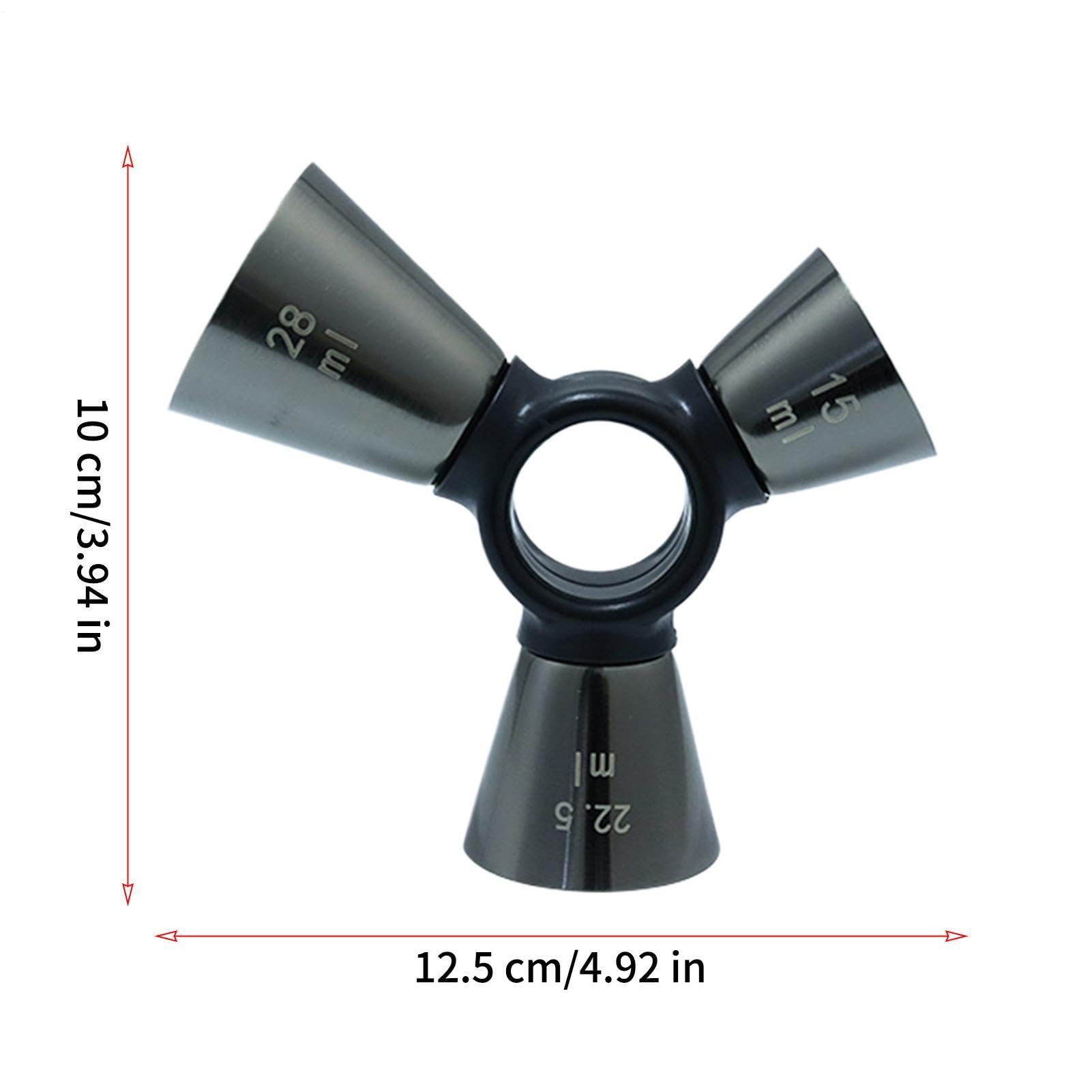 Jigger De Coctelería Medidor De Acero Inoxidable Resistente Puntas