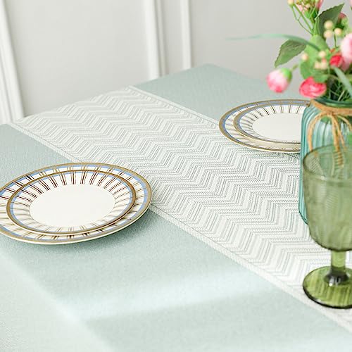 Nappe pour table en lin lavable pour protéger et embellir sans effort