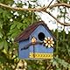 JUJOYBD Deko Vogelhaus Zum Aufhängen, Nistkasten für Vögel wetterfest Vogelhäuschen Meisenkasten Brutkasten für Meisen, Sommer Gartendeko Balkon Garten Terrasse