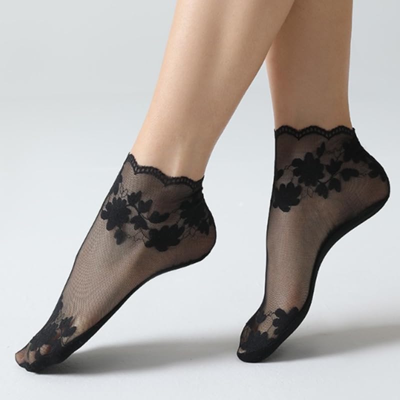 5 Pairs Women's Summer Boat Socks, Solid Color, Smooth Fabric4