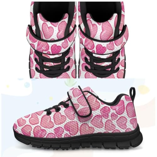 Kids Sneakers Anti-Skid Running Shoes Strap Hook and Loop Toddler Lightweight Sneakers for Jogging3