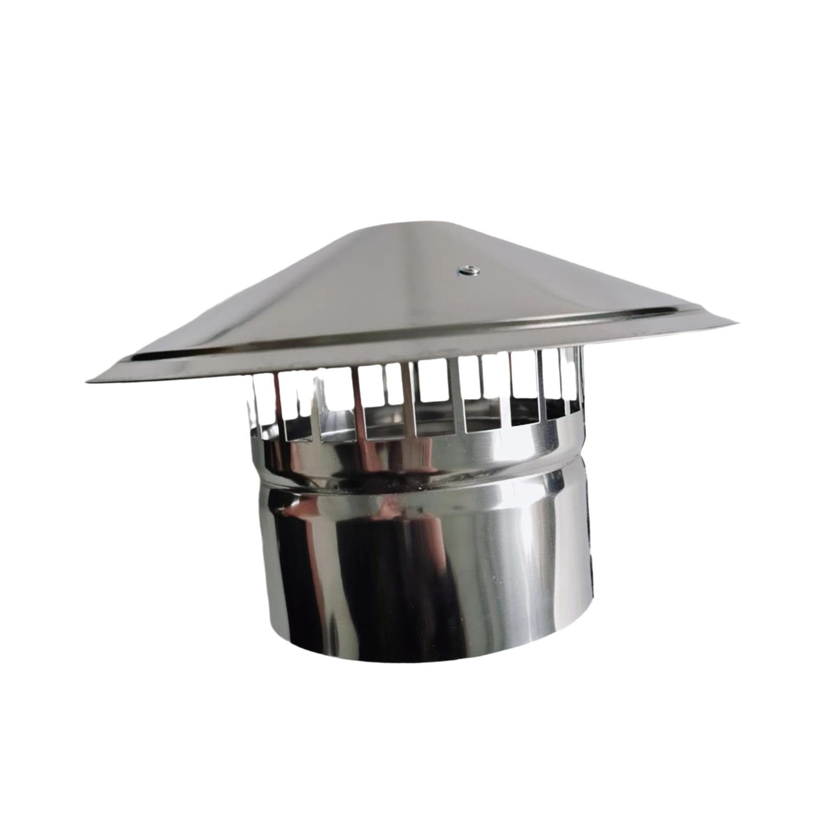Chapeau de cheminée 75 mm acier inoxydable protection conduit poêle à bois