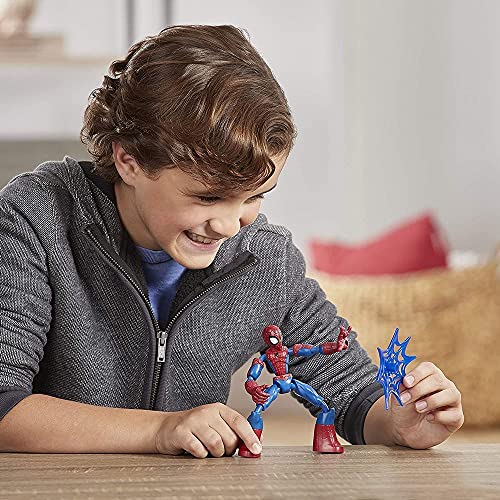 Marvel - E7686 - Figurine articulée Spider-Man - 15 cm - avec Filet - pour Enfants à partir de 6 Ans
