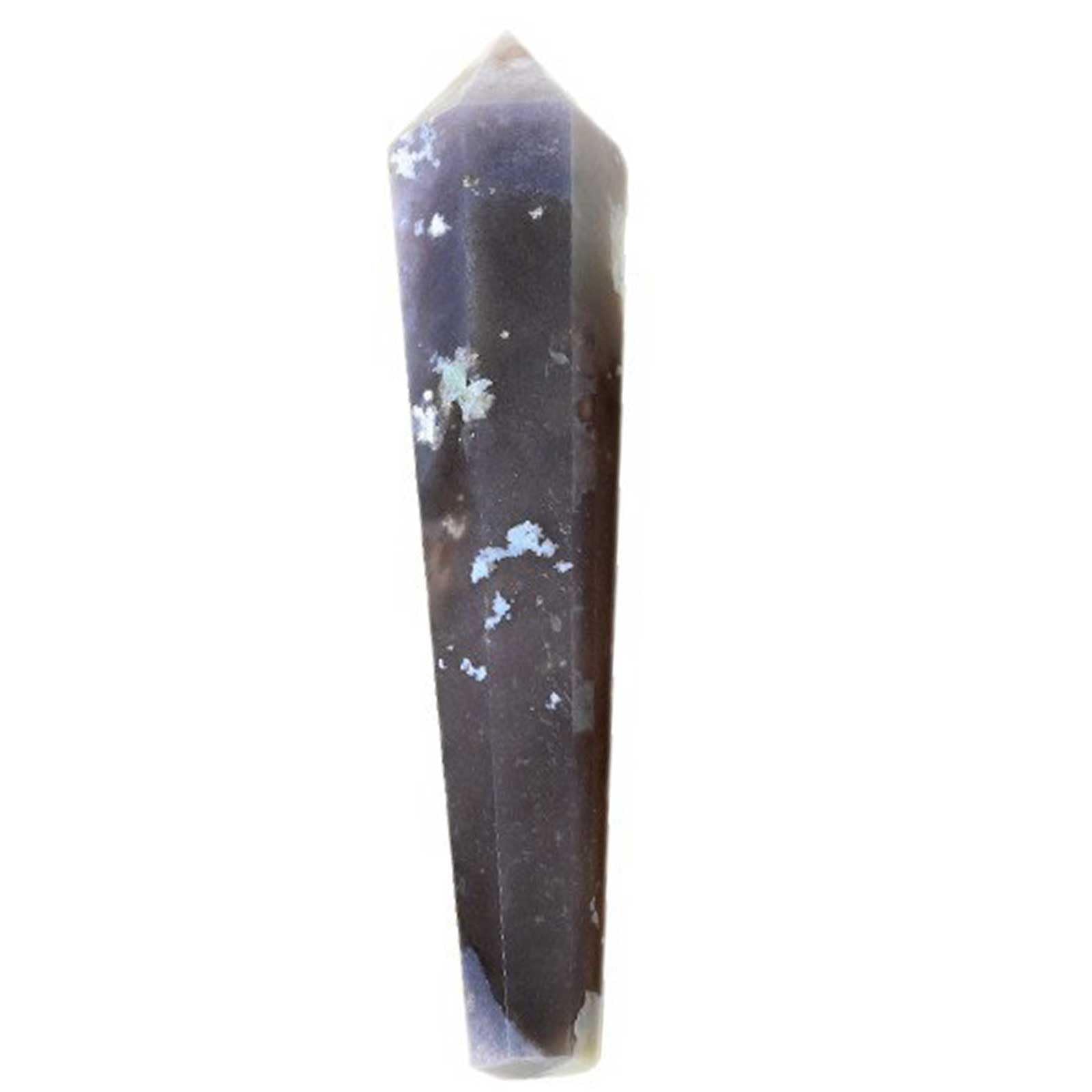 AGSHYWFT Large Crystal Cherry Blossom Agate Tower Flower Agate Point Healing Crystal Wand Gemstone Point Quartz Obelisk for Reiki Chakra Meditation, Home Decor, 3.9-7.9 Inch (height)