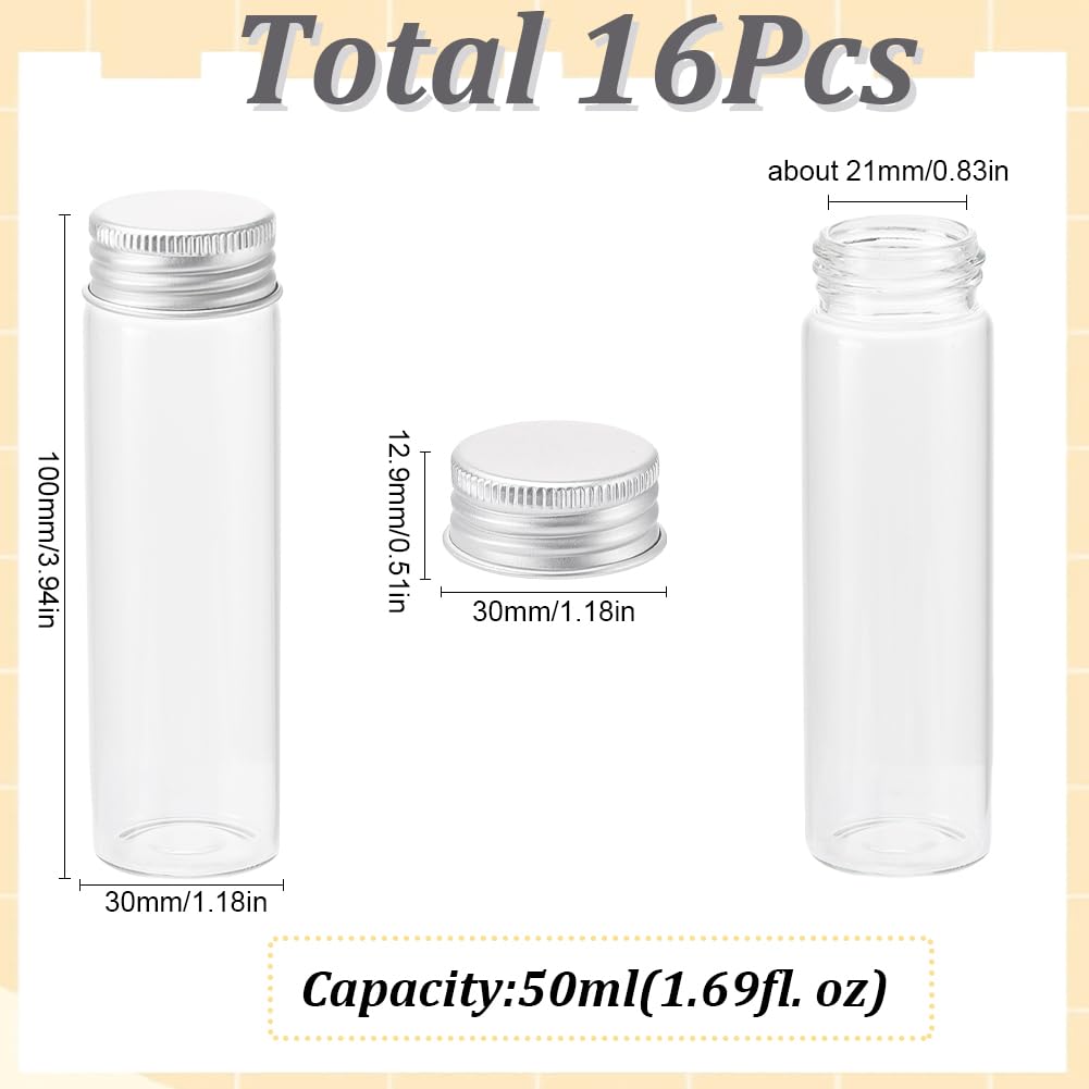 ガラス製の小さな瓶 Amazon.co.jp: SUNNYCLUE 1箱16個 50ml 銀色 小瓶 ガラス ミニ
