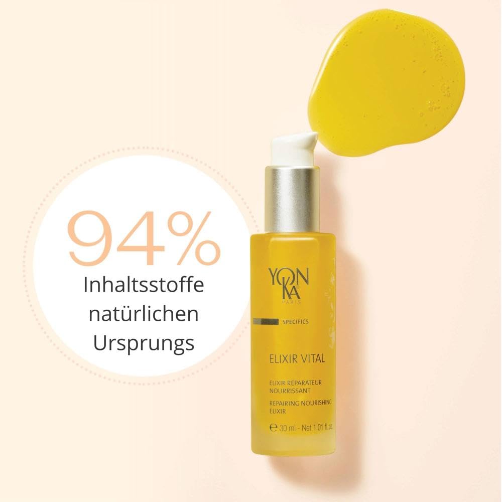 Yon-Ka Elixir Vital SOS Revitalisierendes Serum 30ml | Multi-regenerierende Behandlung für gestresste Haut | 92% natürliche Inhaltsstoffe, Vitamincocktail, 19 Aminosäuren