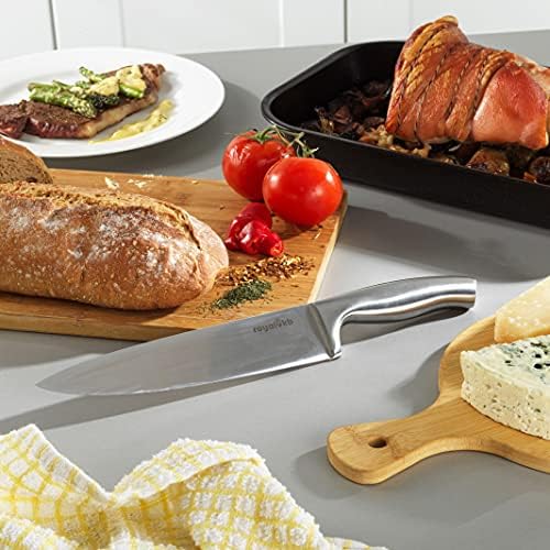 ROYALVKB KN0418 33cm Chef Knife, Stainless Steel, Ergonomic Handle, Dishwasher Safe, Perfect For Slicing, Dicing & Chopping