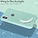MATEPROX Compatible with iPhone Xs case,Compatible with iPhone X Glitter Bling Sparkle Cute Girls Women Protective Case -Green