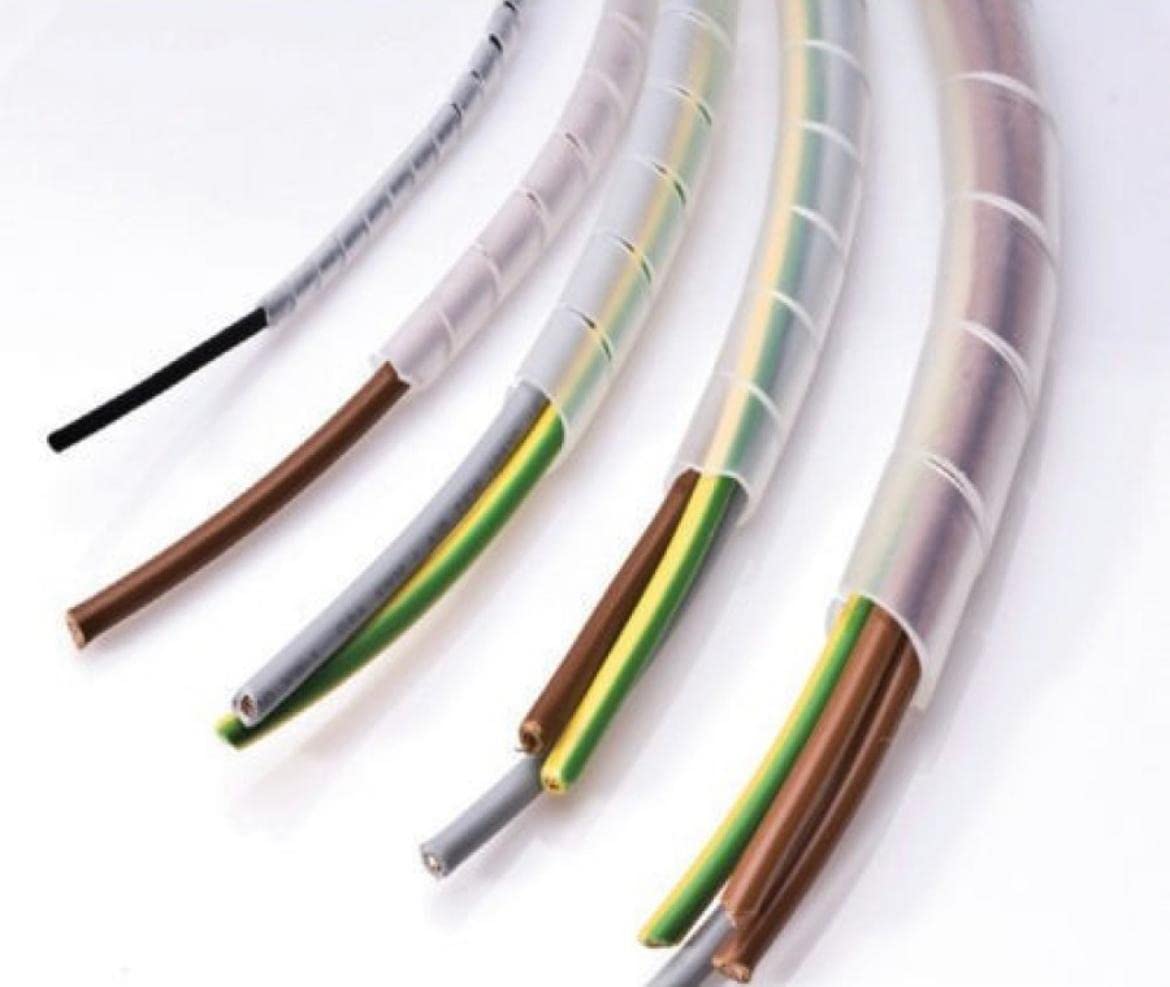 MEI 15mm Transparent Spiral Sleeve Wrap and Wire Organizer Band for 3D Printer CNC Machine Computer PC TV or Electric Wires Bicycles Used for Commercial Areas and Automation(3mtr) (B09VPTVFTW) Amazon Price History, Amazon Price Tracker