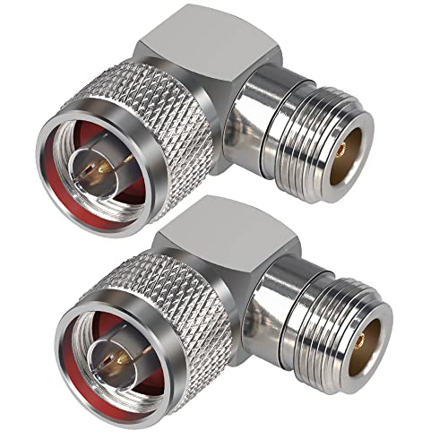 Adaptador en ángulo derecho N Macho a Hembra 90° 2 unidades miniatura 1