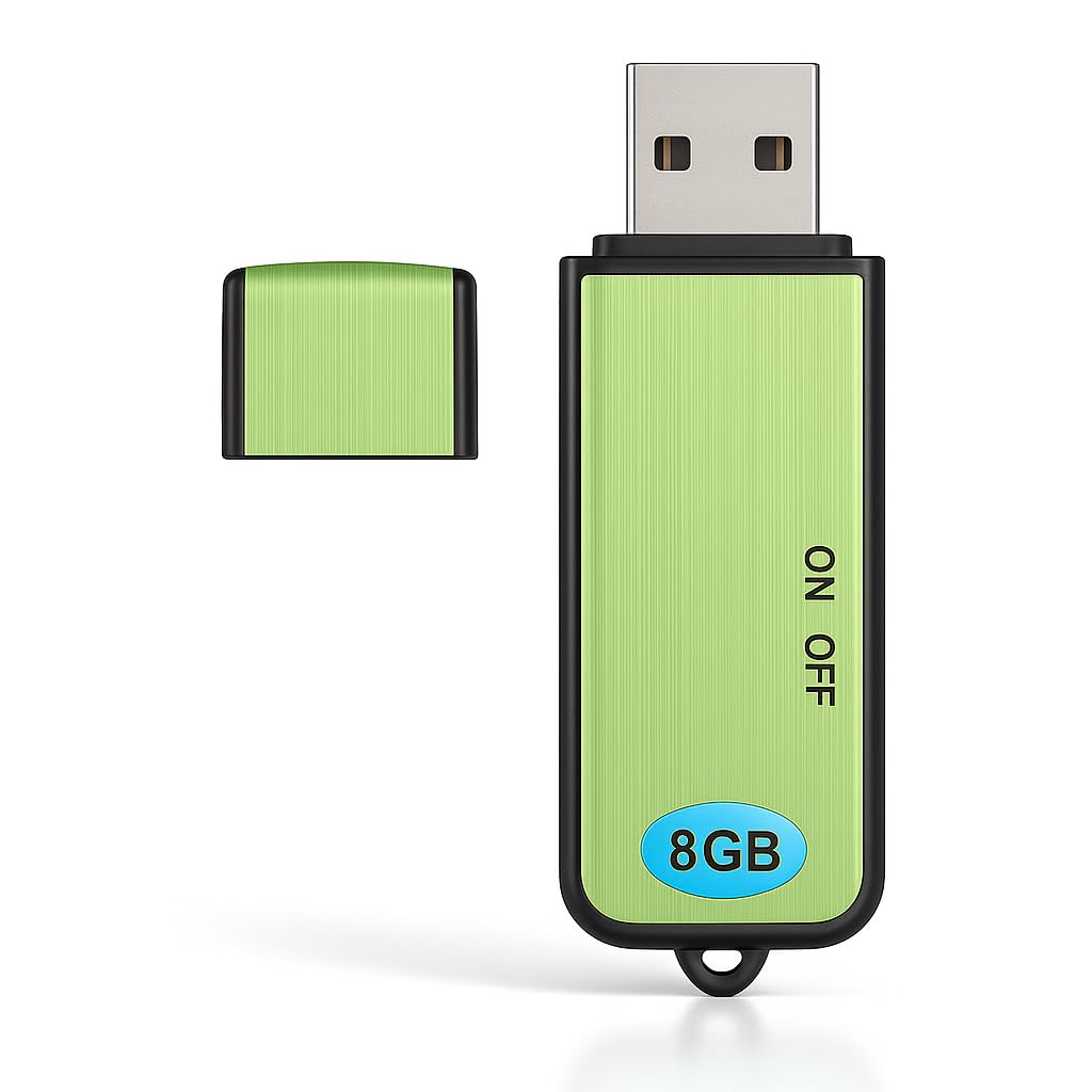 FREDI HD PLUS USB Voice Recorder 8GB with OTG Support | Rechargeable Audio Recording Device | Clear Sound Quality | Easy One Button Operation | Portable Mini Recorder for Meetings, Lectures, Classes-image-18