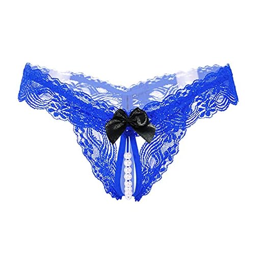 LIUguoo Sexy Pendant Pearl G String Lingerie Women Panties Low Waist