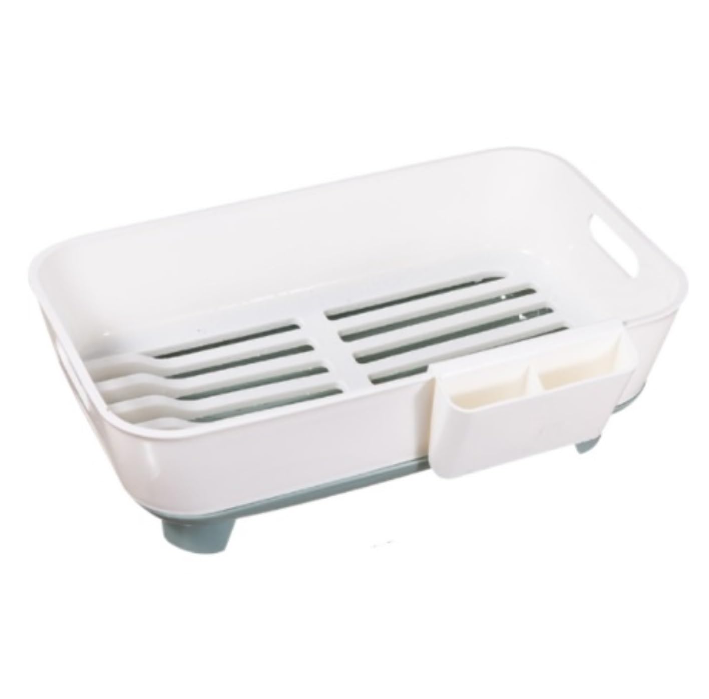 AZHKJKZH Dish Rack Kitchen Dish Sink Drainer Drying Rack Wash Holder Basket Organizer Tray Water Drain Bowl For Small Kitchen(Grün,39 * 13 * 24cm)