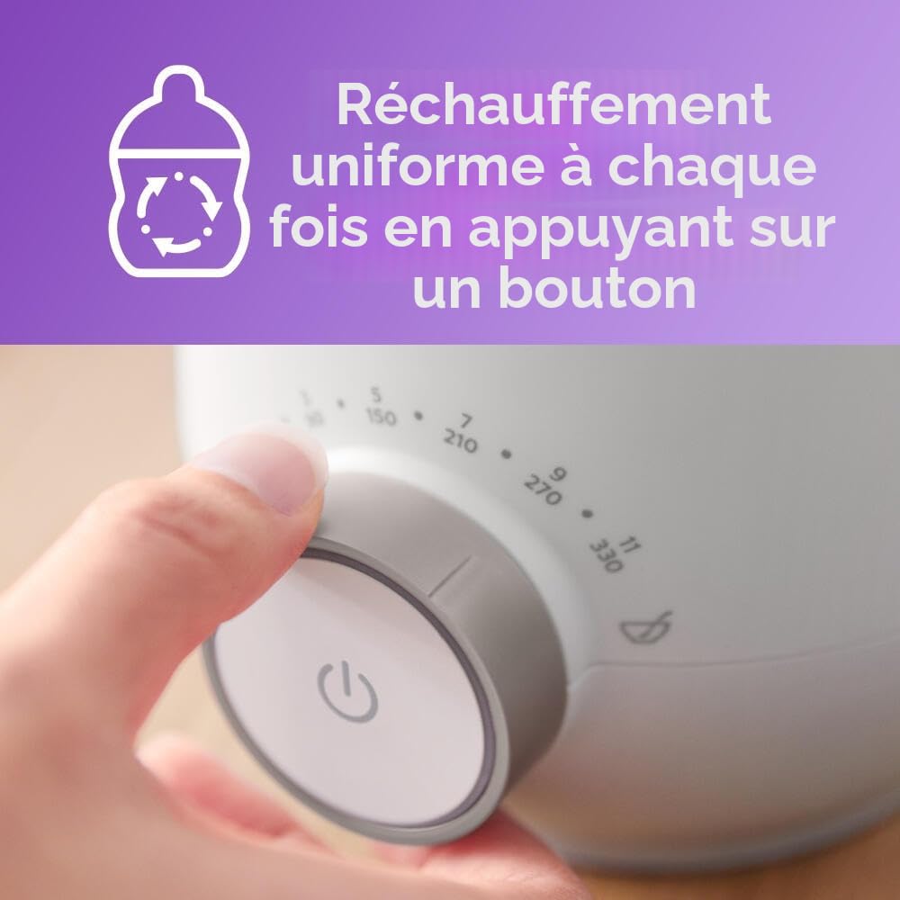 Avent Philips Avent Chauffe-biberon Rapide avec contrôle Intelligent de la température et arrêt Automatique