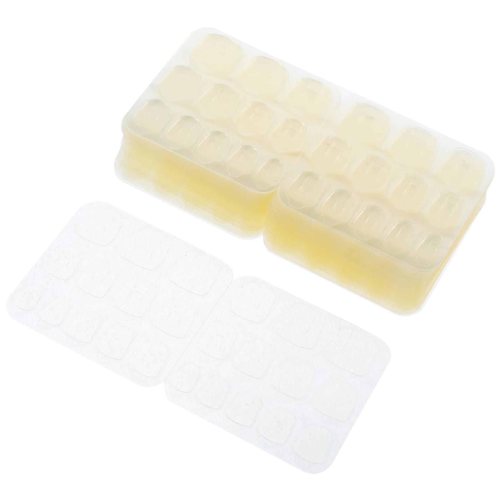 FOMIYES Nail Adhesive Tabs 50 Sheets Double Sided Press Nails Glue Strong Hold Perfect for Women Girls