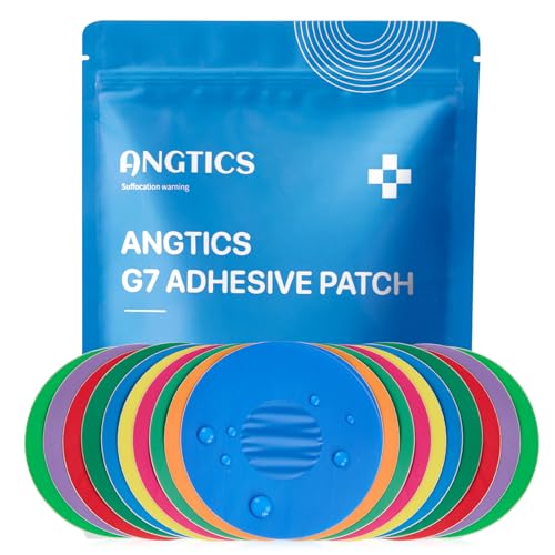 ANGTICS Dexcom G7 Over Patches Waterproof 30PCS Cgm Sensor Patch Stelo Adhesive Patches G7 Overpatch Full Cover Without Hole 10+ Days Long Stay Sensor is Not Included (Rainbow)
