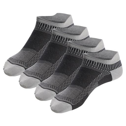 Cleocotton Compression Socks for Men and Women| Black color (LXL), 4-pack