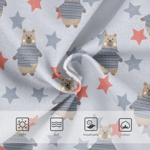 Girls' Underwear Bears Stars Cotton Stretch Comfort Toddler Panties3