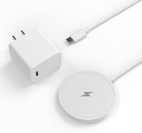 Cargador inalámbrico magnético para iPhone de 15 W, cargador inalámbrico rápido y seguro de carga inalámbrica compatible con iPhone 1717 Pro17 Pro