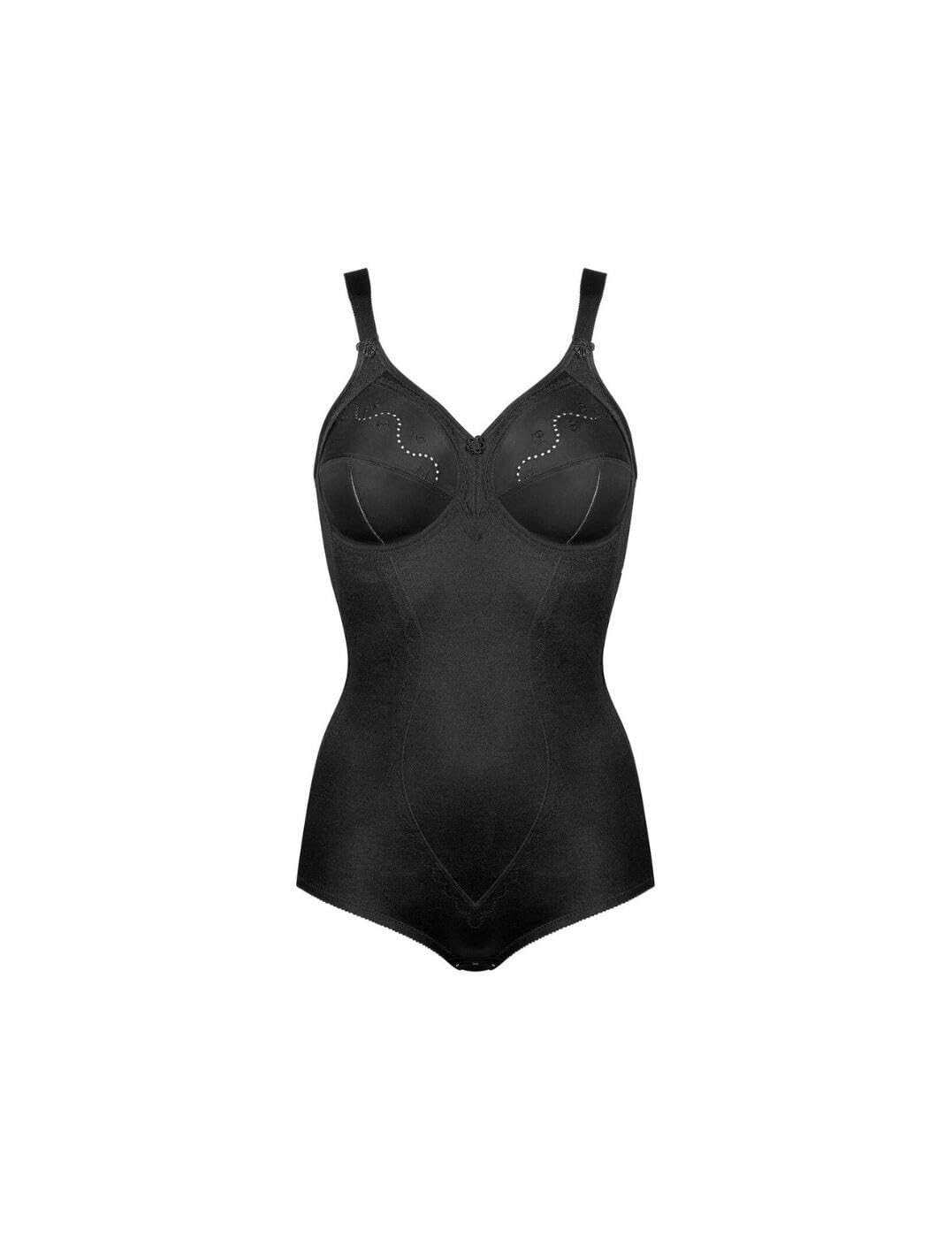 Triumph Donna Doreen + Cotton 01 BS, Bodysuits, BLACK, 6