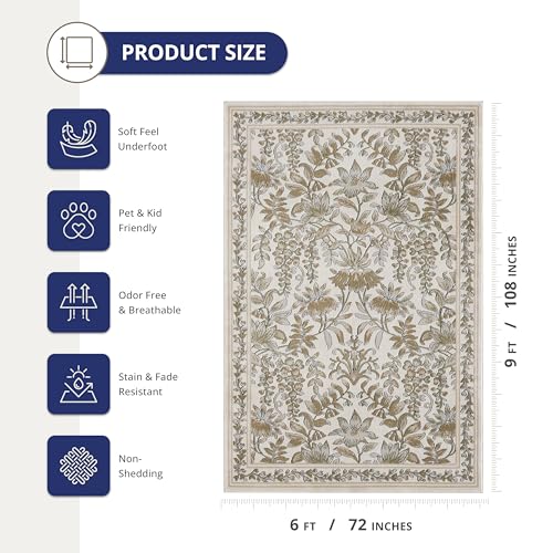 Tapete Abani beige 182x122 cm miniatura 2