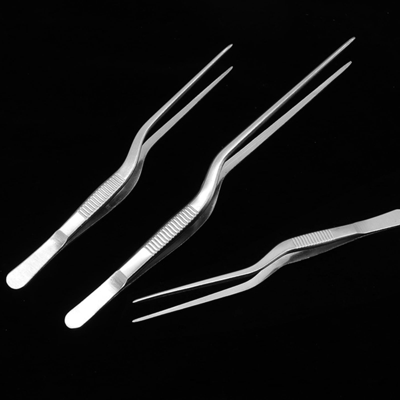Pinzette Pinzette mediche Professionali in Acciaio Inossidabile Pinzette per Piegare Le Orecchie per la Pulizia e la Cura dell'orecchio Pinzette piegate