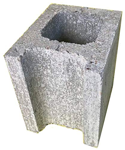 Amazon.co.jp: 佐々木ブロック コンクリートブロック 15cm半隅型 (2個