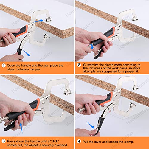 Housolution Morsetto di Bloccaggio a C, [3 Pezzi]