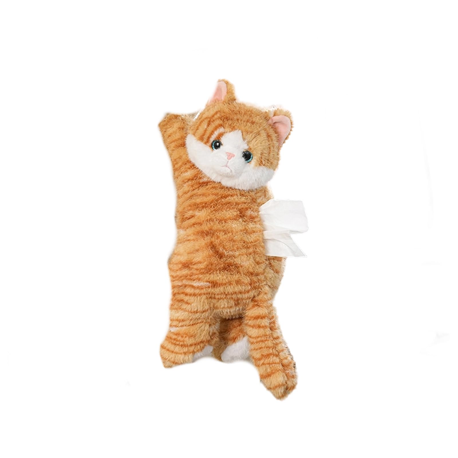 APGLSXY Simple Plush Tissue Container Space Saving Home Accessory Soft Plush Tissue Box