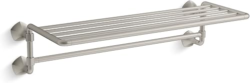 Miniatura 1 de Kohler 27085-BN - Toallero de baño, tamaño único, níquel cepillado vibrante