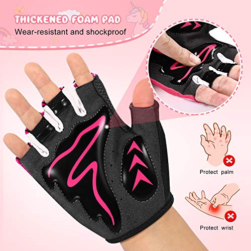 ABOOFAN MOVTOTOP 1 par de luvas de equitação infantil Luvas dedos antiderrapantes e respiráveis ??Lu