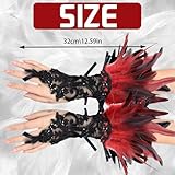 Zoom IMG-1 aungcshe guanti di pizzo piume Zoom IMG-1 aungcshe guanti di pizzo piume