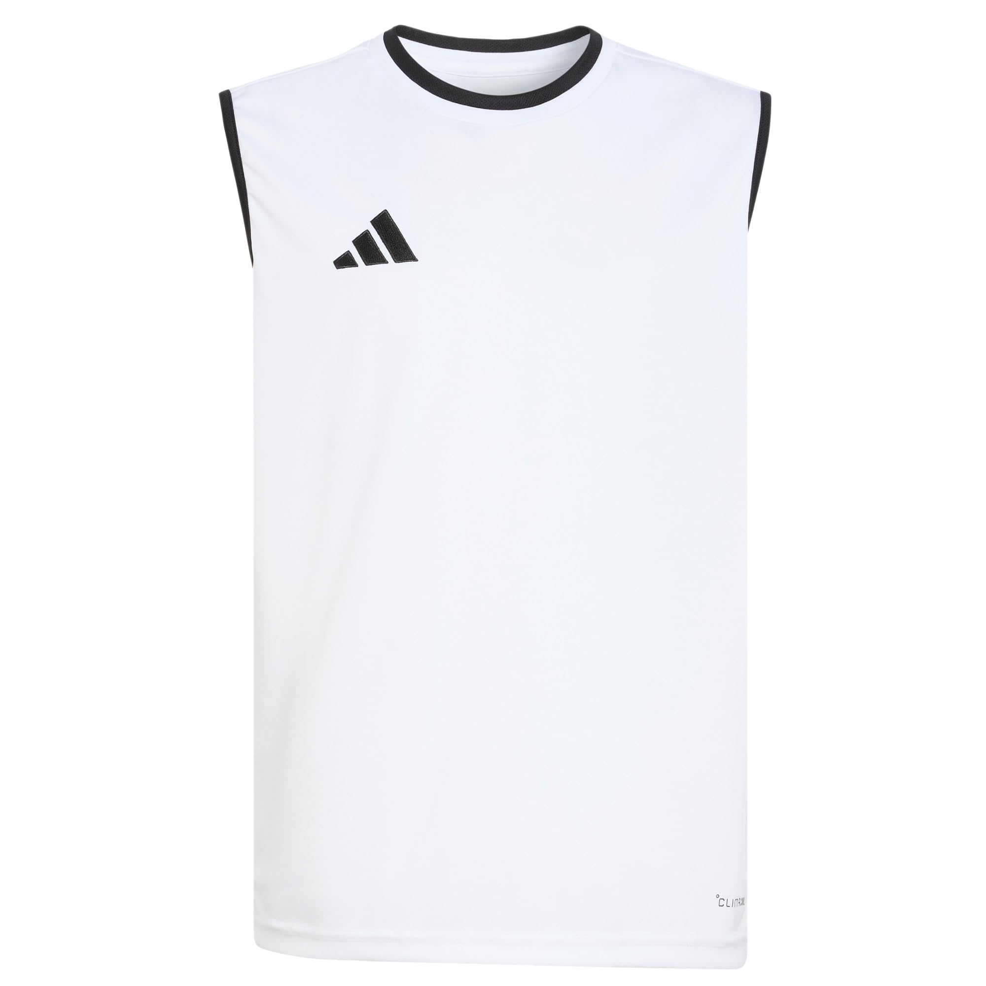 adidas Unisex Kids Entrada26 Sleeveless Jersey Kids Shirt, White/Black, 13-14 Years