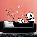 Hatop Home Decor Mural Vinyl Wall Sticker DIY Panda Bamboo Pattern Nursery Room Wall Art Decal (B)