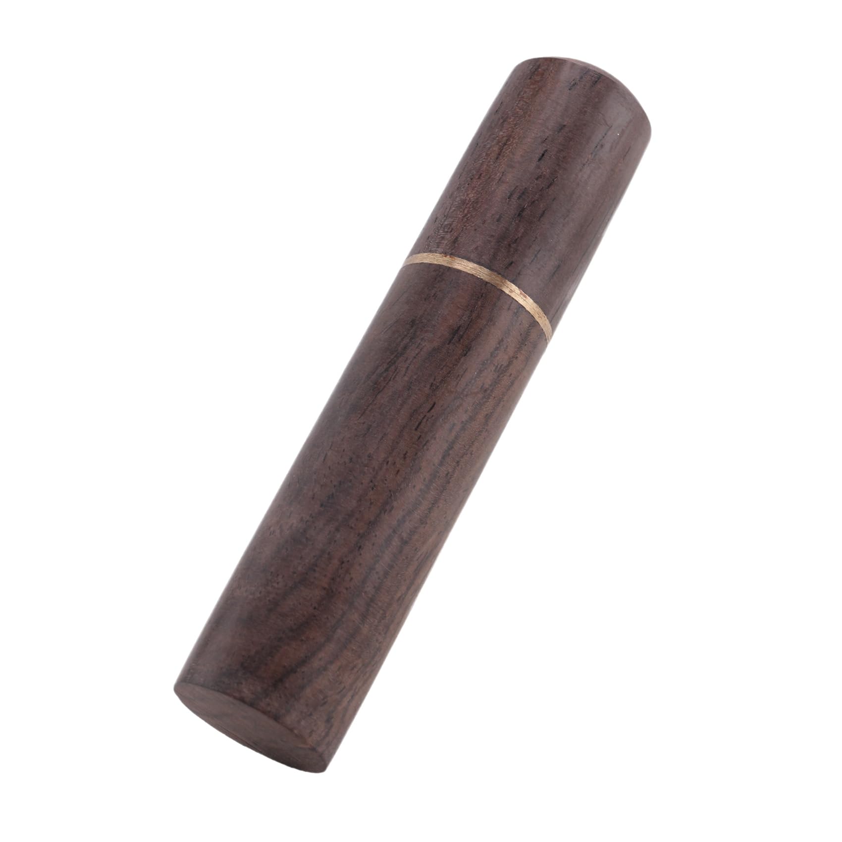 HUPYOMLER Porta stuzzicadenti in legno di ebano, mini scatola per escursionismo, portatile, regalo fatto a mano, 8 x 1,8 cm