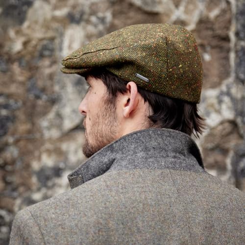 Image of Irish Newsboy Flat Cap for Men Made in Ireland, 100% Irish Wool
