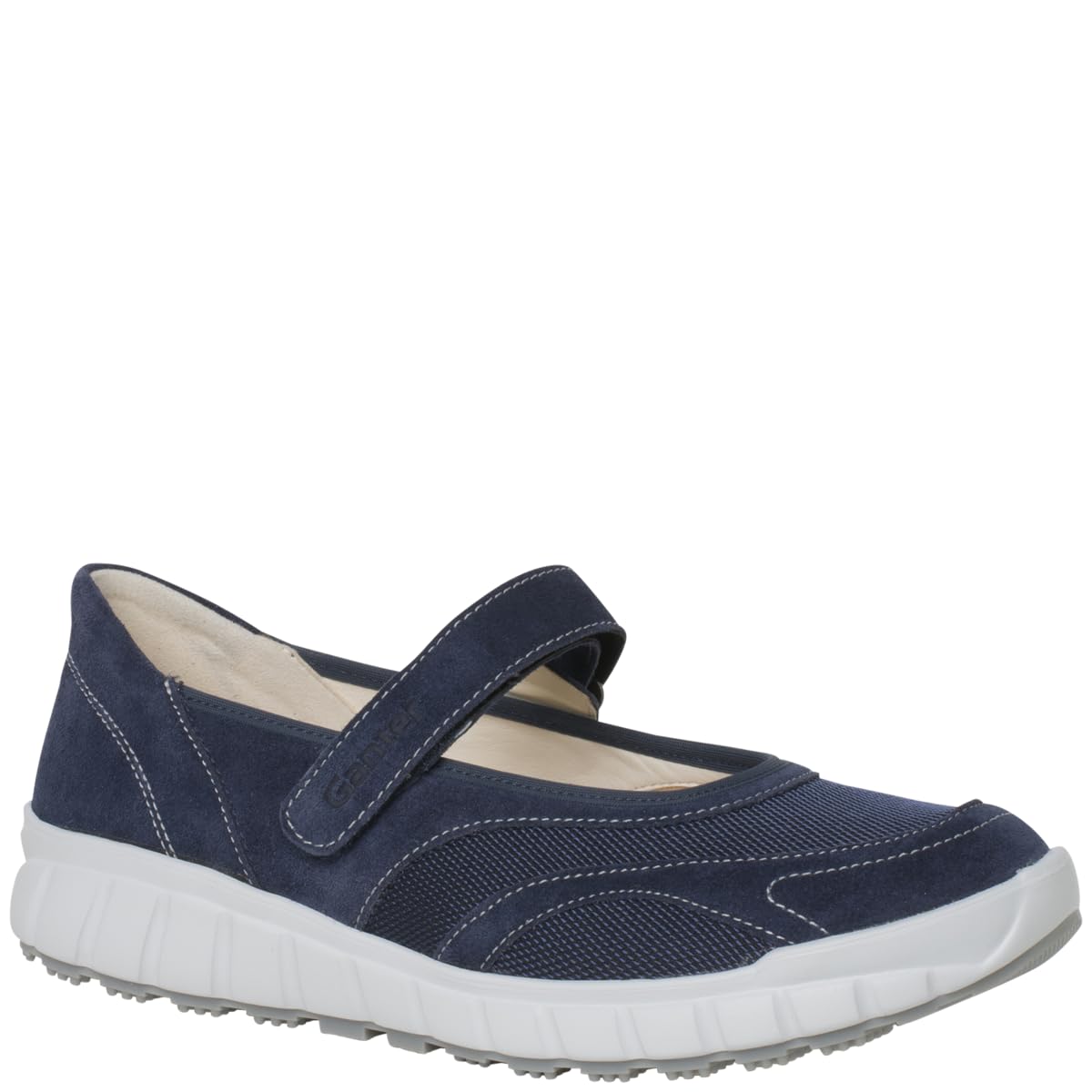 Ganter Women's Evo Ballet Flats, Navy, 40.5 EU Weit