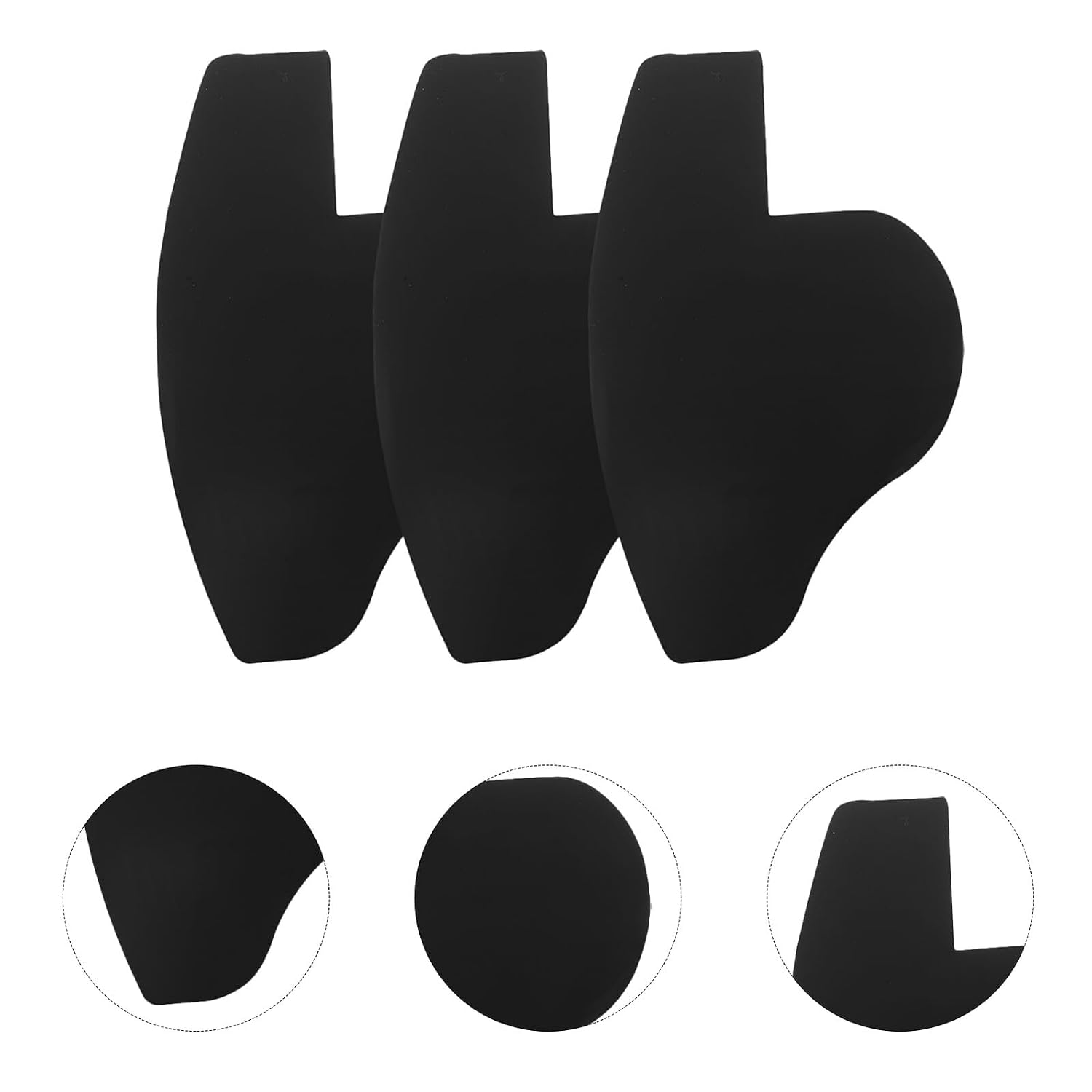 Housoutil 3PCS Hairline Enhancing Card, Beard Guide Shaping Template, Beard Shaping Tool Multi-use Hairline Hair Cutting Beard Shaper for Men